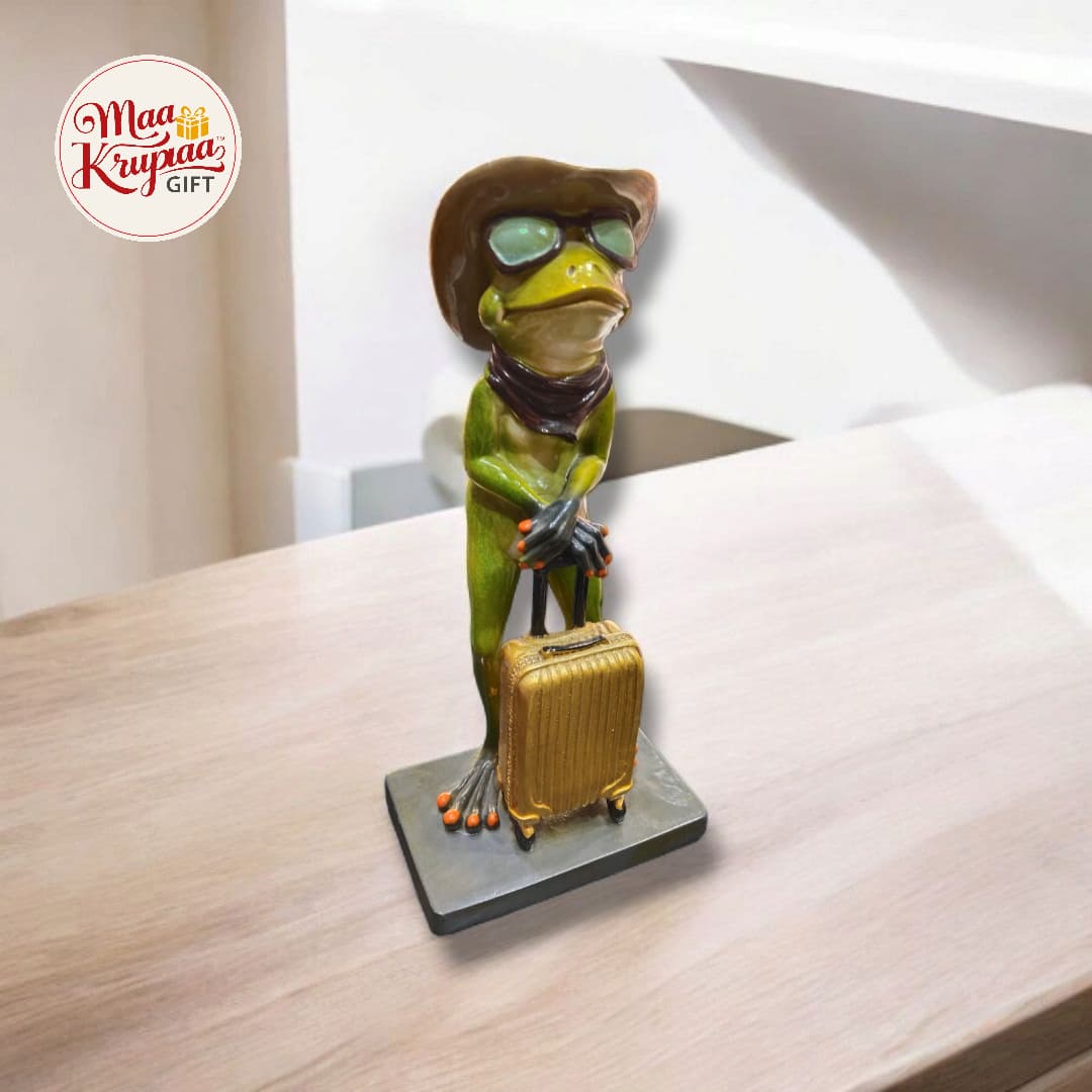 TRAVELING PREMIUM FROG STATUE 468
