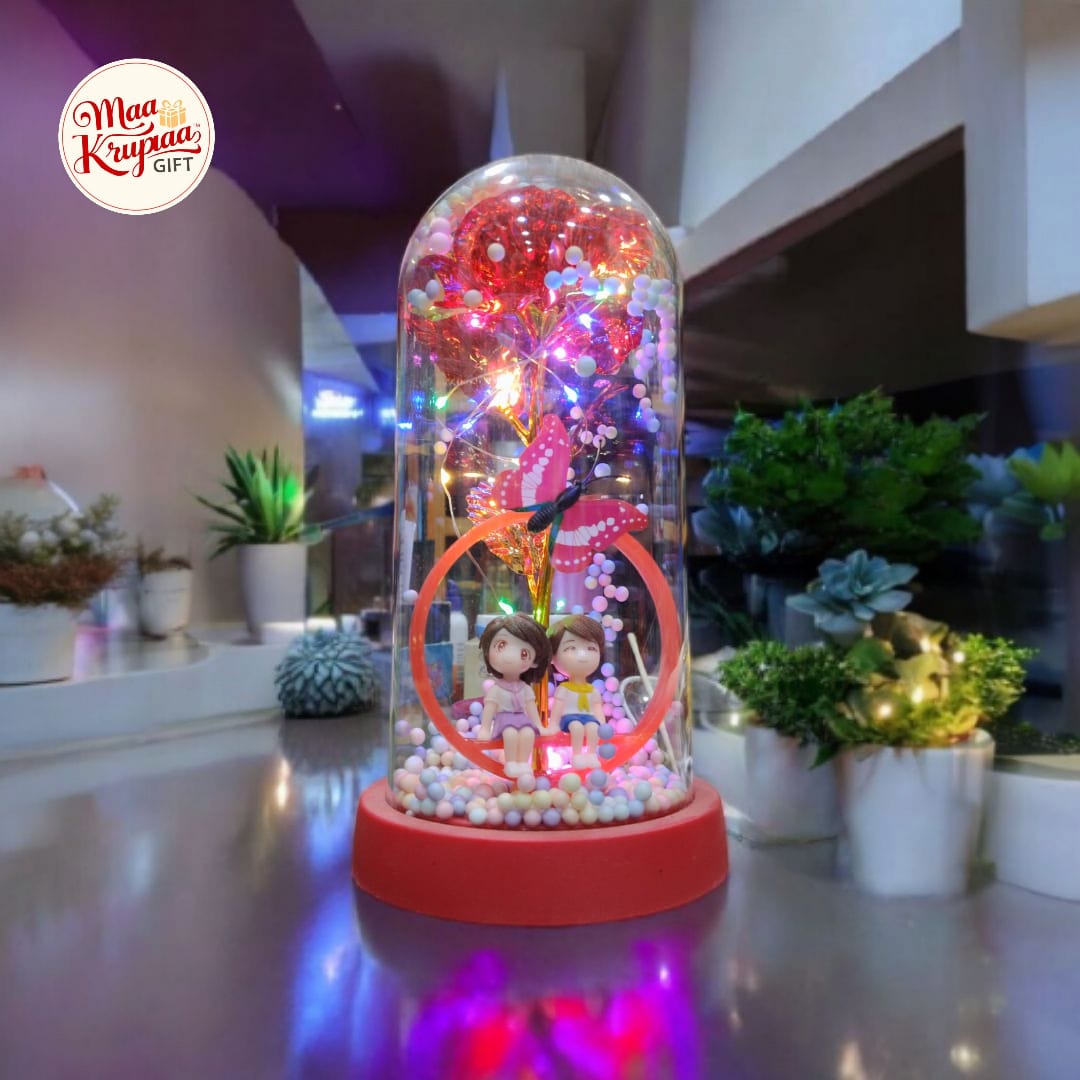 RED COLOUR LOVE COUPLE LIGHT SHOWPIEC L22