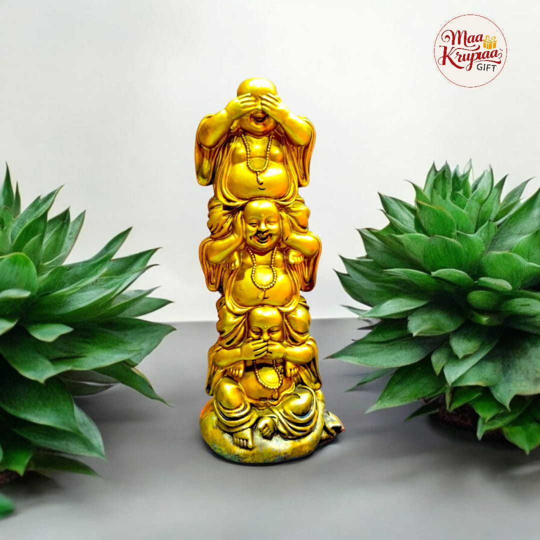 THREE WISE BUDDHA IDOL – SEE NO EVIL, HEAR NO EVIL, SPEAK NO EVIL 563