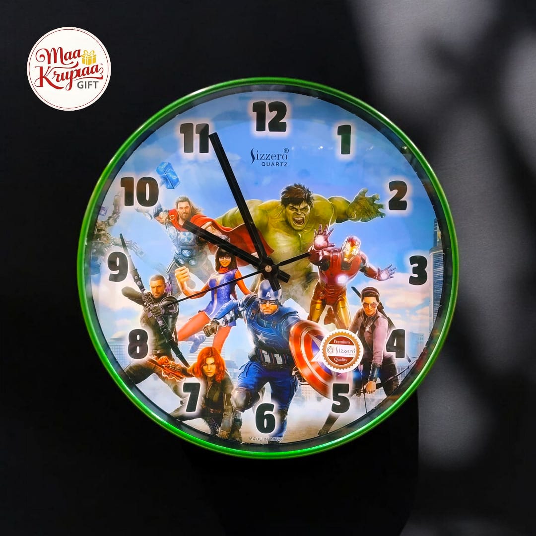ROUND SHAPED UNIQUE CHARACTER IMAGE WALL CLOCK 801