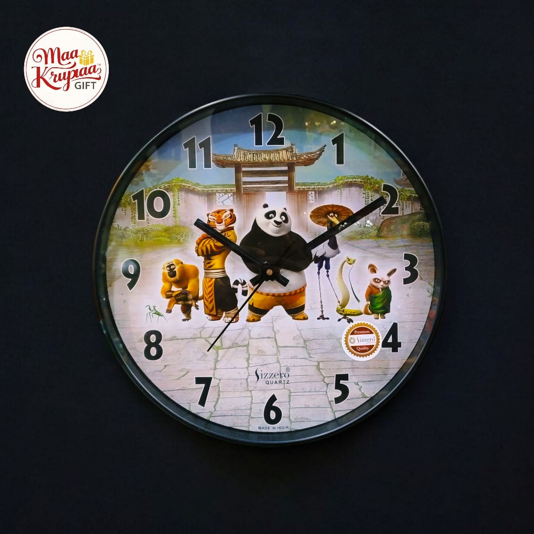 ROUND SHAPED UNIQUE CHARACTER IMAGE WALL CLOCK 801