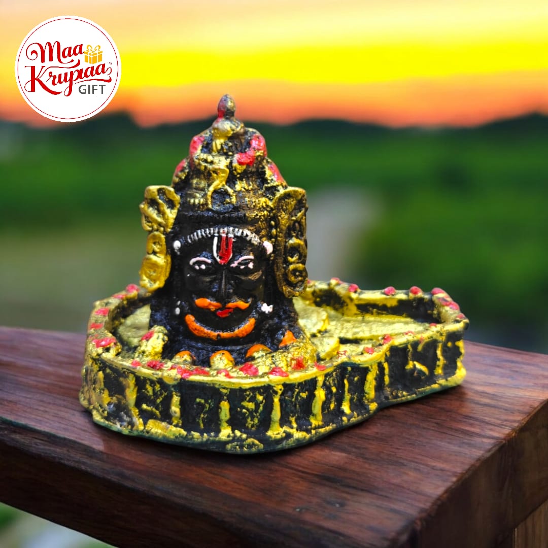 PREMIUM BLACK AND GOLDEN COLOUR MAHAKAL JI IDOL MKL550