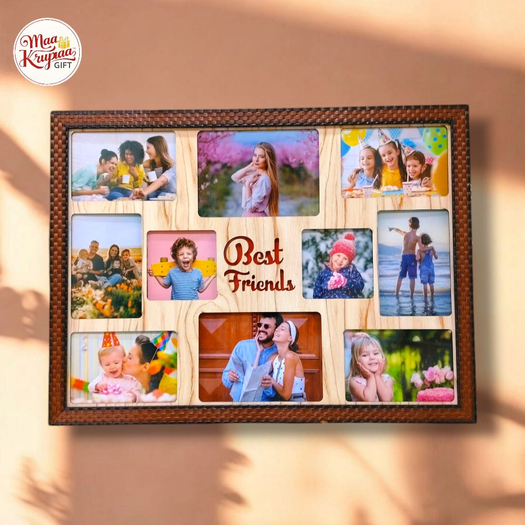 BEST FRIEND WRITTEN 10 PHOTOS WODERN PHOTO FRAME 1293