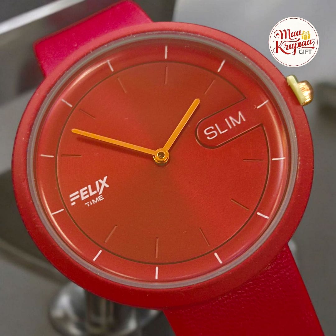 UNIQUE RED COLOUR BELT FELIX LADIES WATCH 253