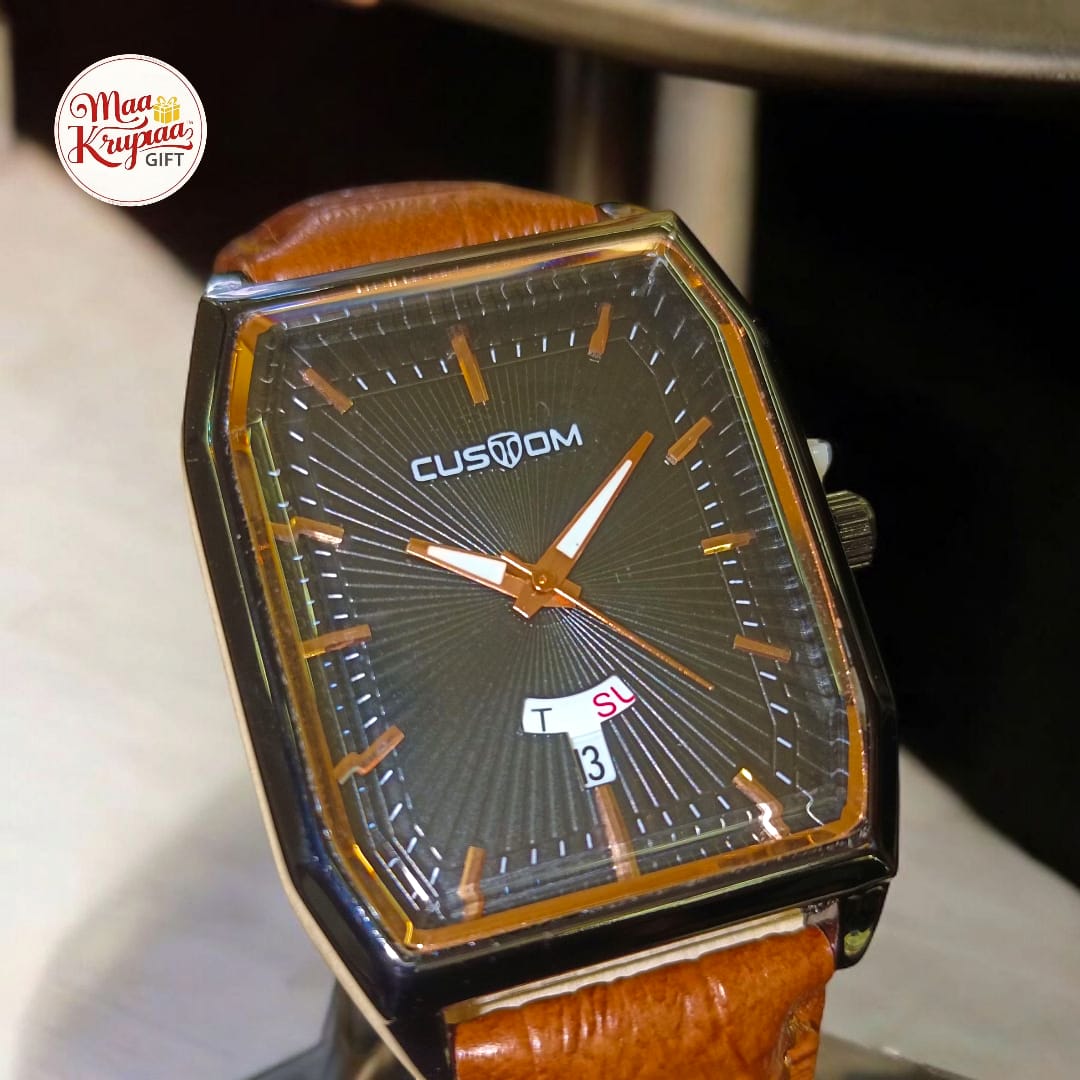 CUSTOM DAY DATE MENS HAND WATCH 689