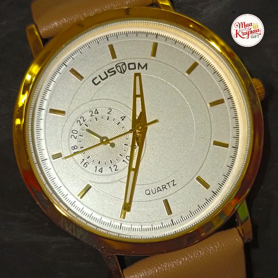 UNIQUE CUSTOM MENS LETHER WRIST WATCH 259