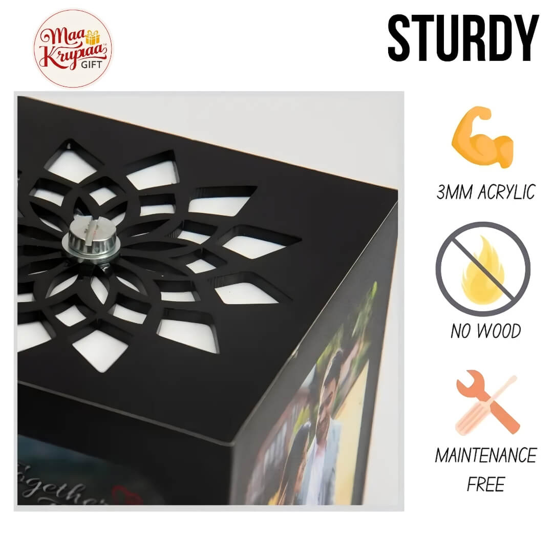 Personalized Big Rotating Photo Lamp