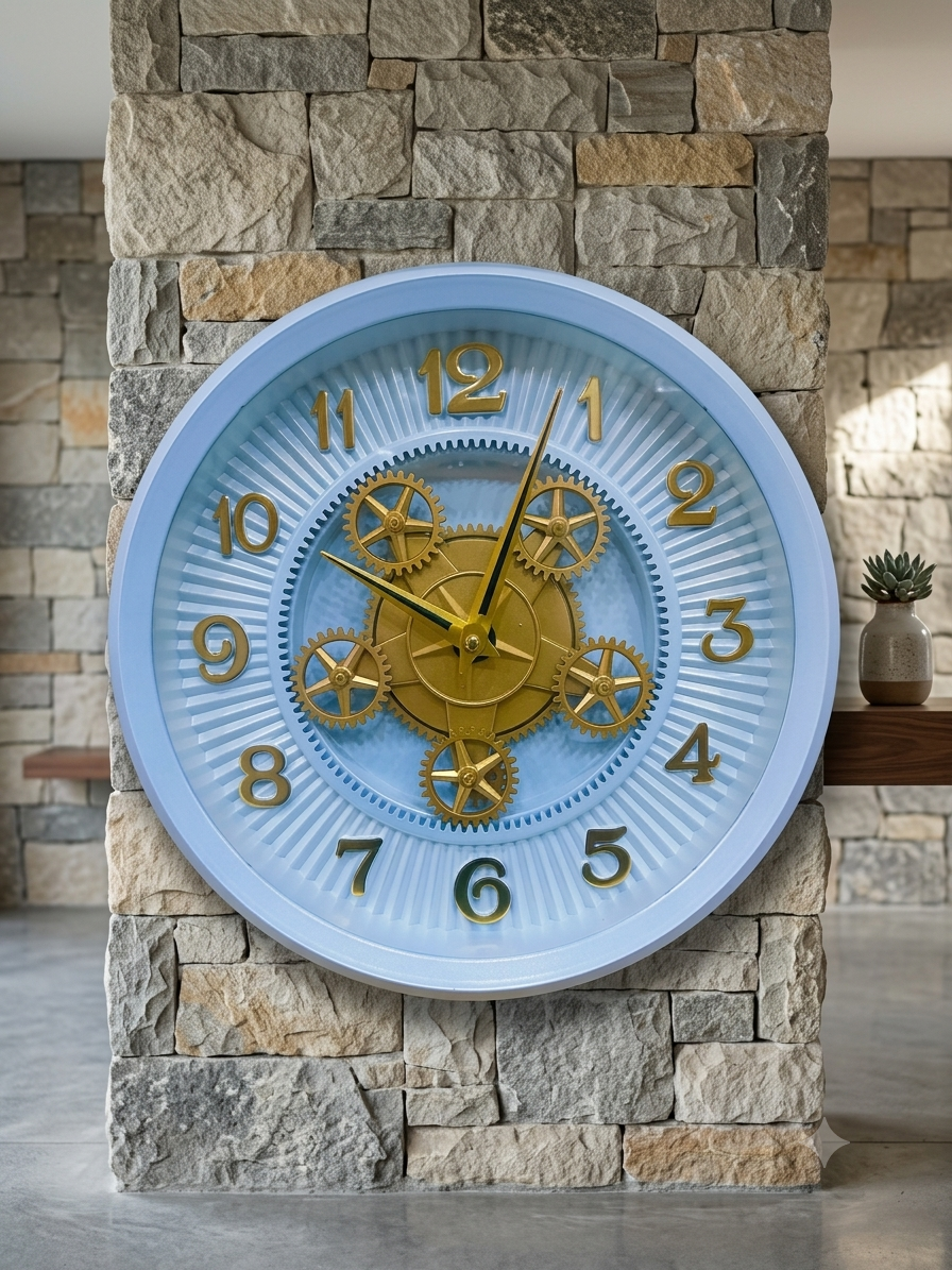 ELEGANT GEAR WALL CLOCK WC015