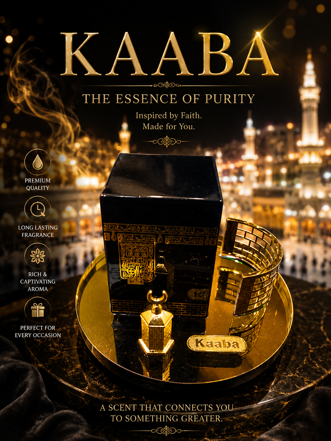 KAABA PRIMIUM GLASS HIGH QUALITY SHOWPICE MK204