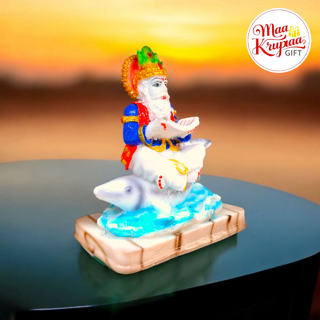 JHULELAL SAI JI BLUE COLOUR HIGH FINISHED 6 INCH BIG IDOL 373