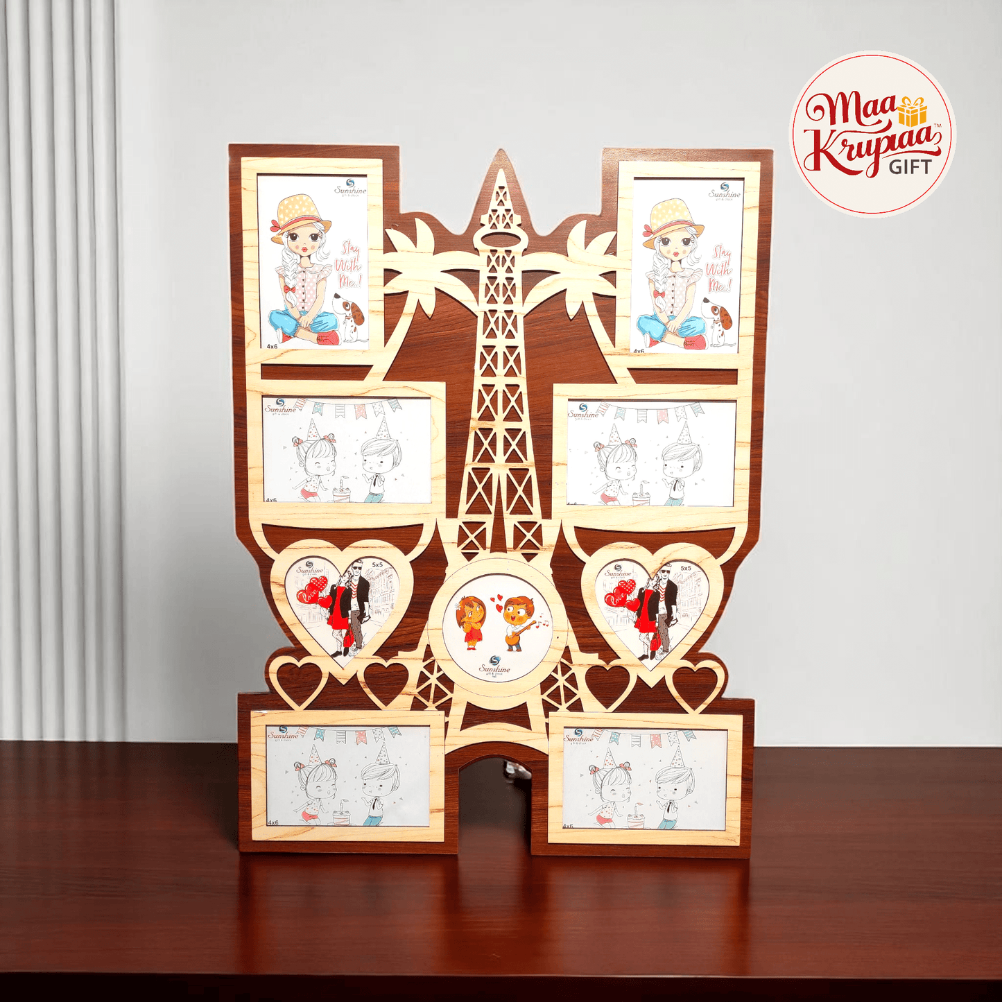 EIFFEL TOWER PHOTO COLLAGE FRAME 1293 W15