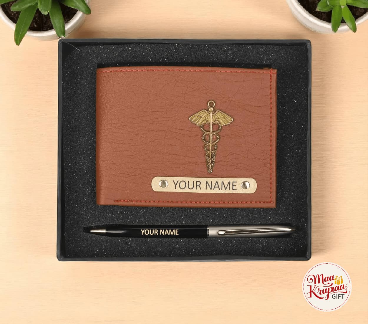 PERSONALIZED WALLET & PEN GIFT SET P7