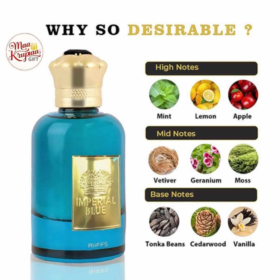 IMPERIAL BLUE PERFUME BY RIFFS EAU DE PERFUME 100ML.e 1343