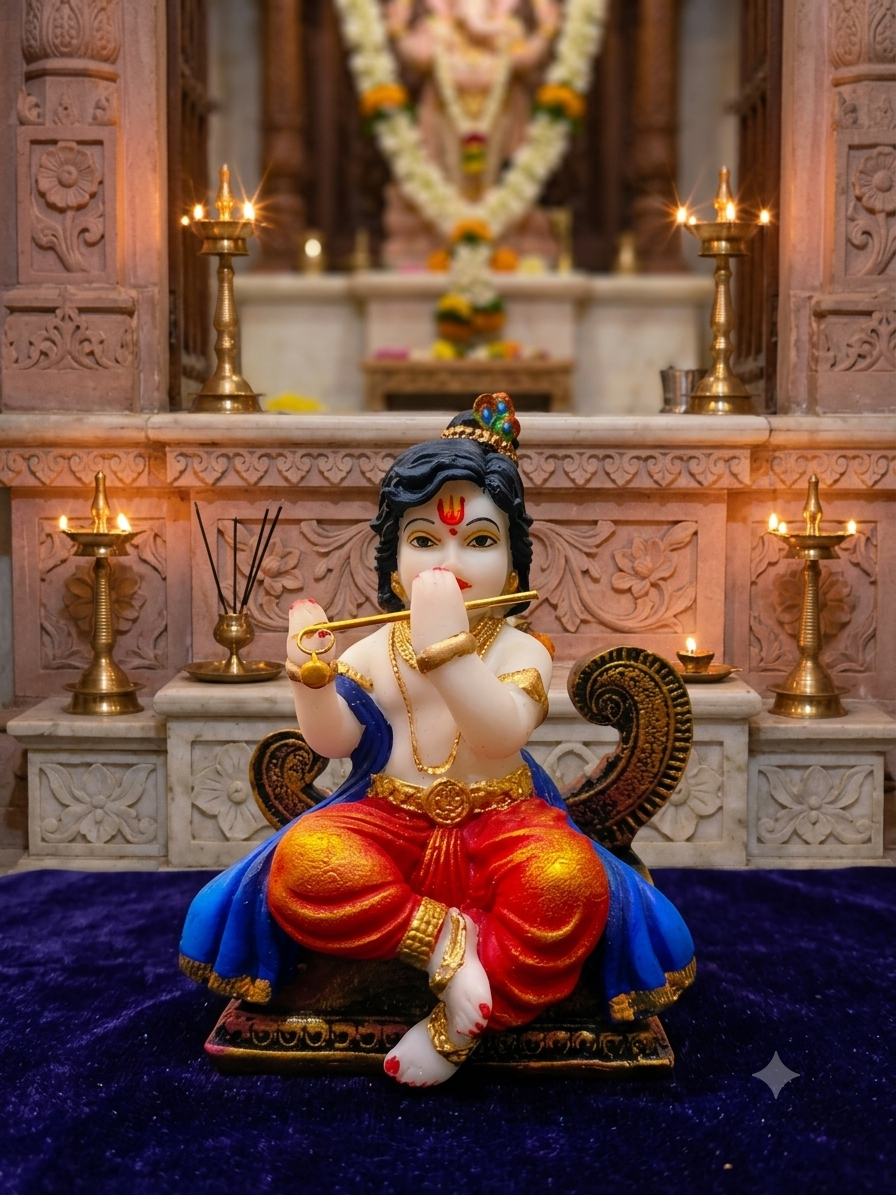 LADDU GOPAL DIVINE THRONE IDOL RK012