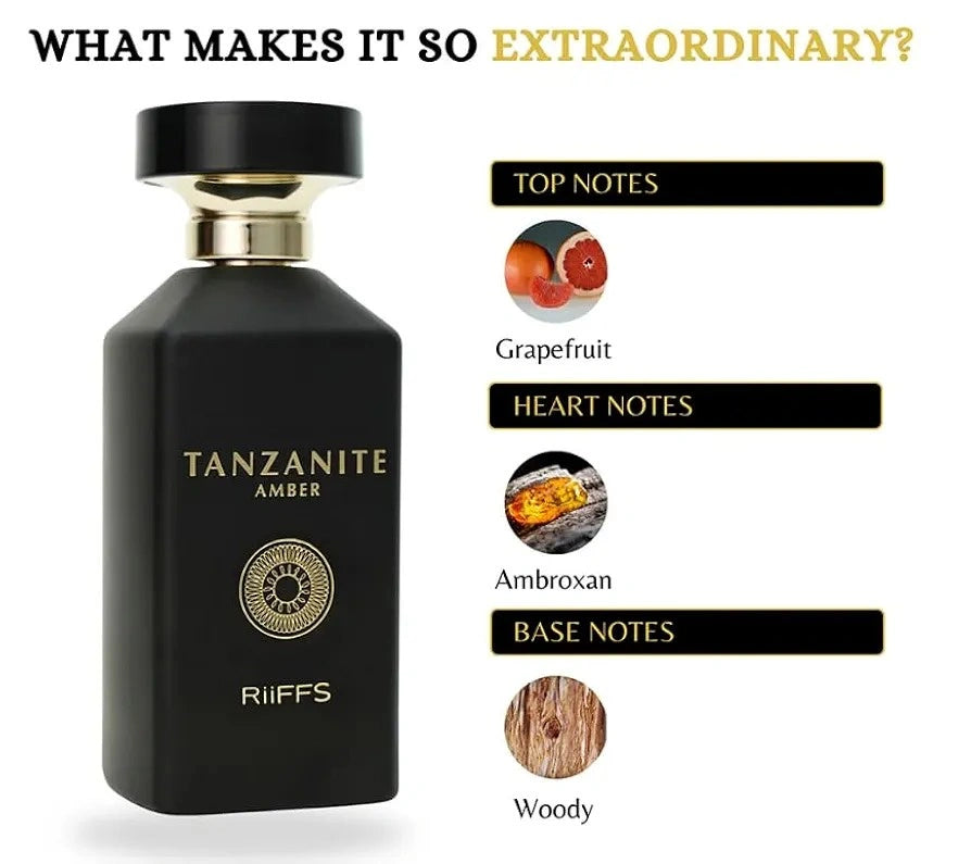TANZANITE AMBER RIIFFS MAN EAU DE PARFUM 100ML W77