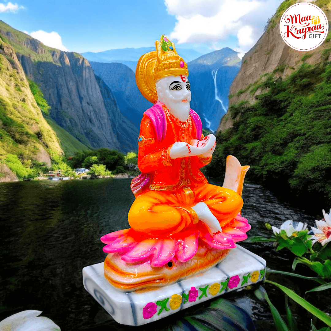 HIGHLY FINISHED MULTICOLOUR WASHABLE JHULELAL IDOL 1033
