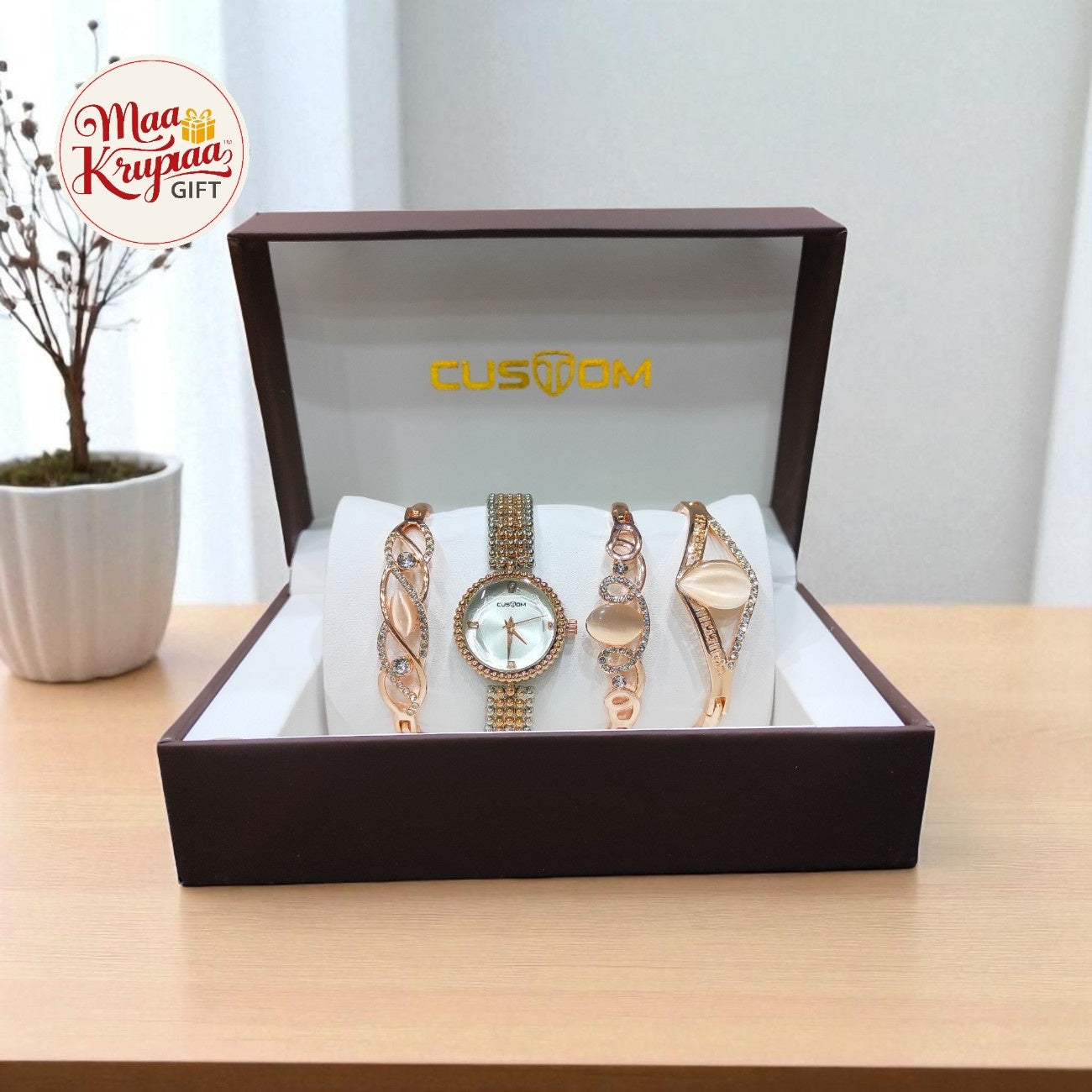 CUSTOM WATCH & BRACELET GIFT SET W41