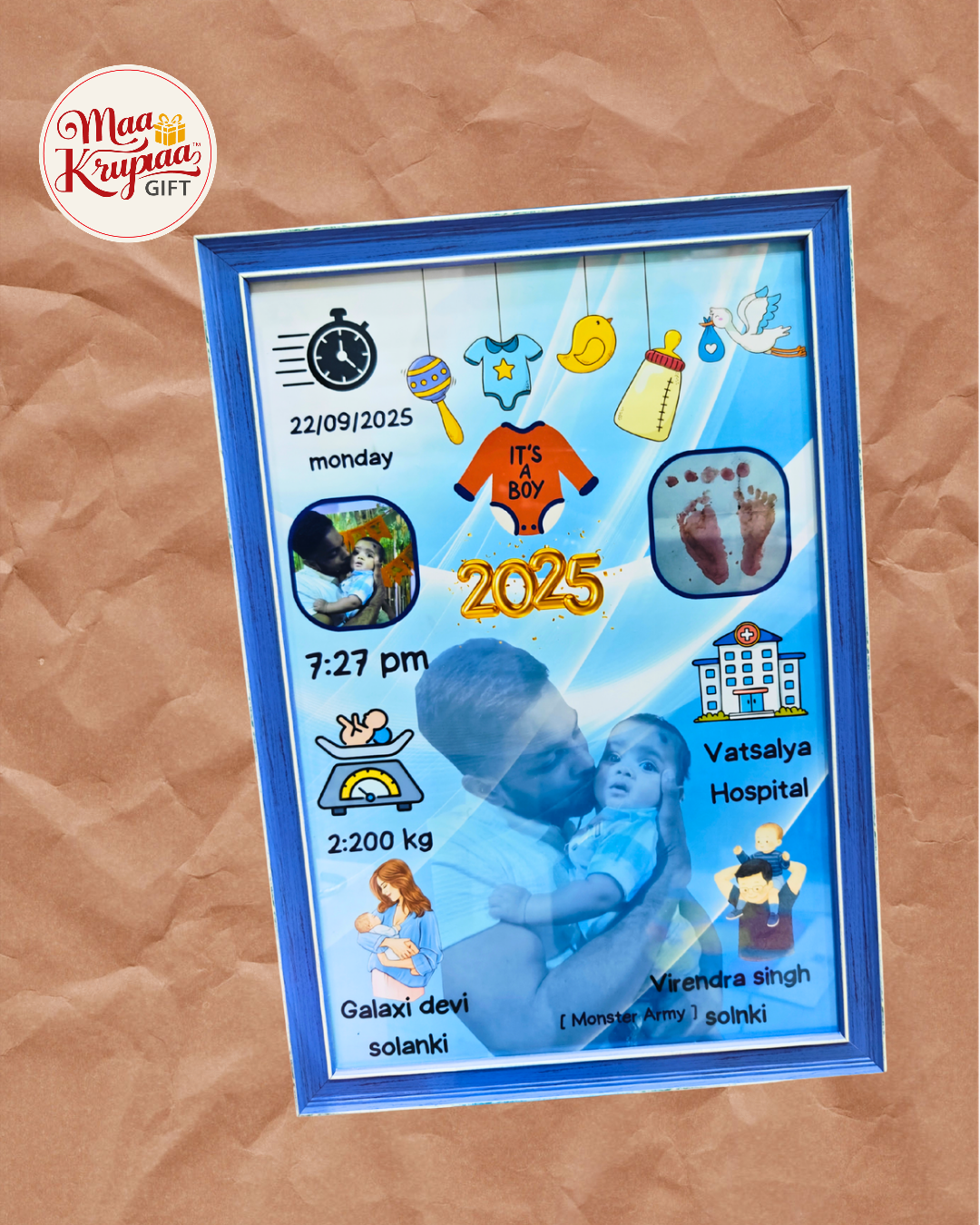 Personalized Baby Photo Frame