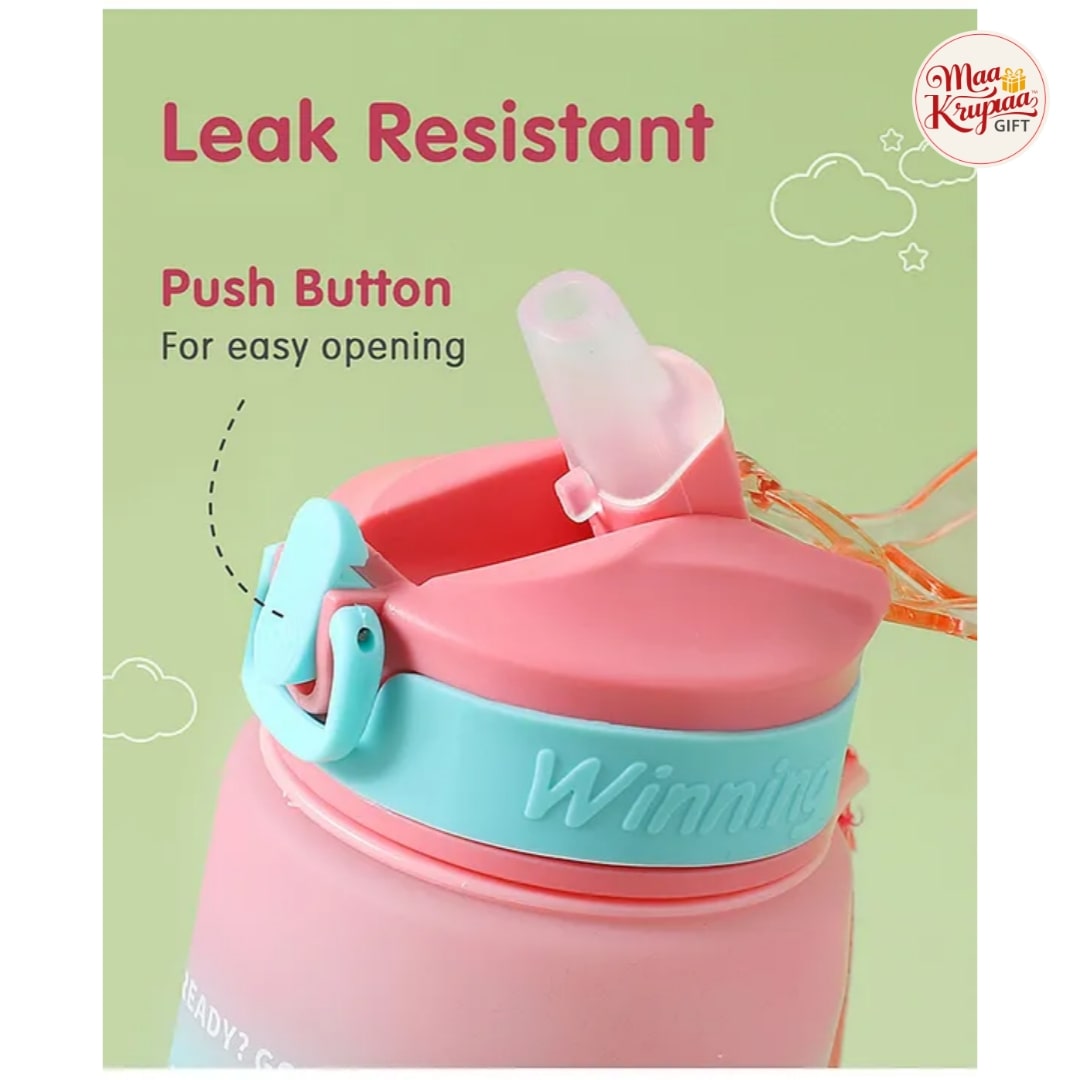 MOTIVATIONAL WATER BOTTLE - BPA FREE & FREEZER SAFE 1423