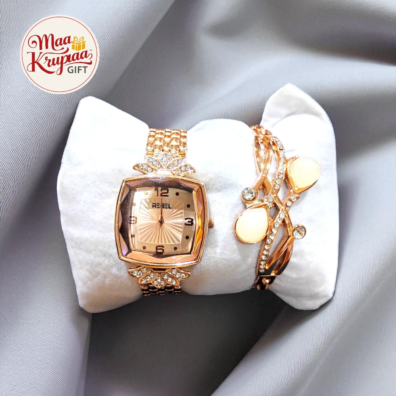 DESIGNER WATCH AND BRACELET GIFT SET W61