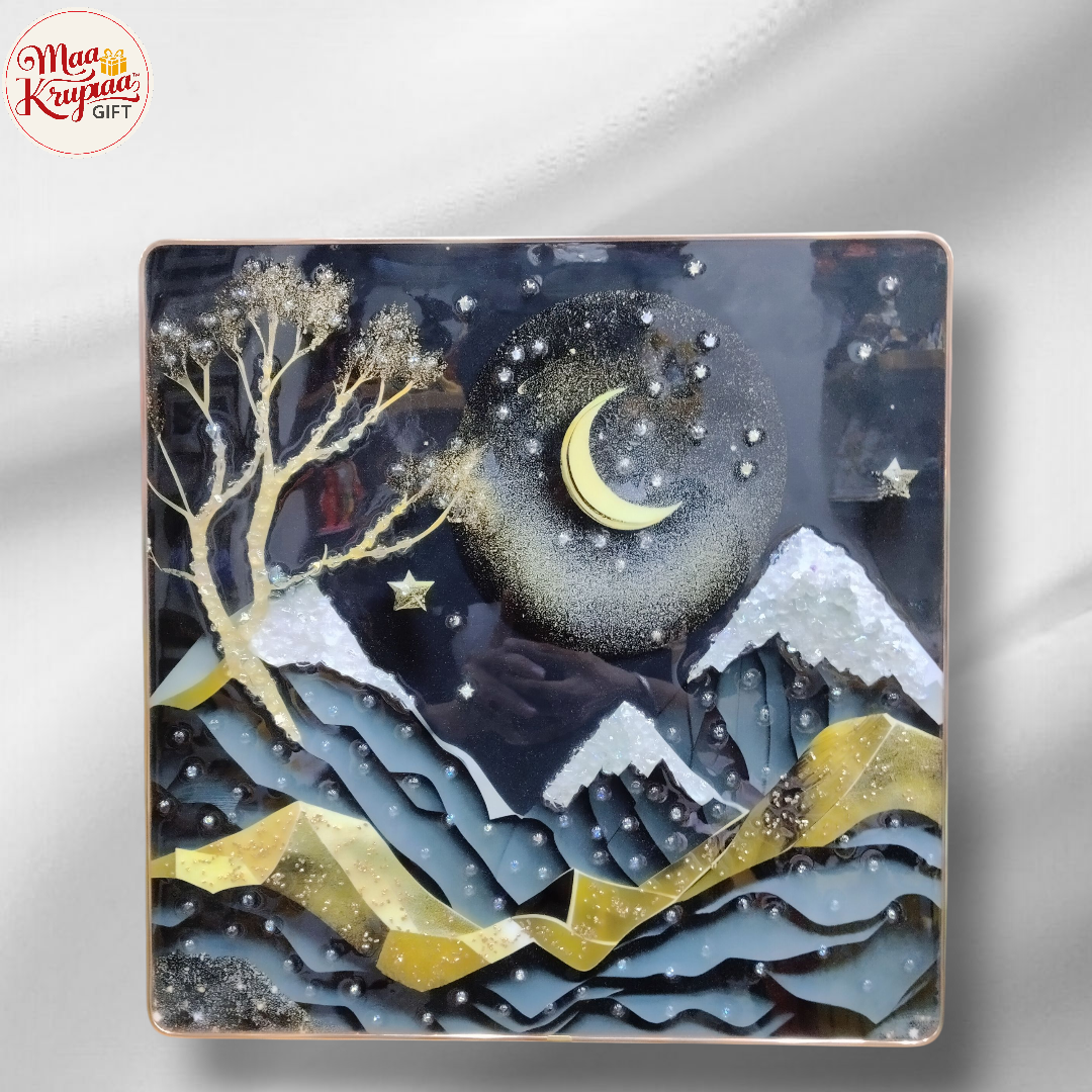 Wall Hanging With a Night-Time Landscape Theme W331