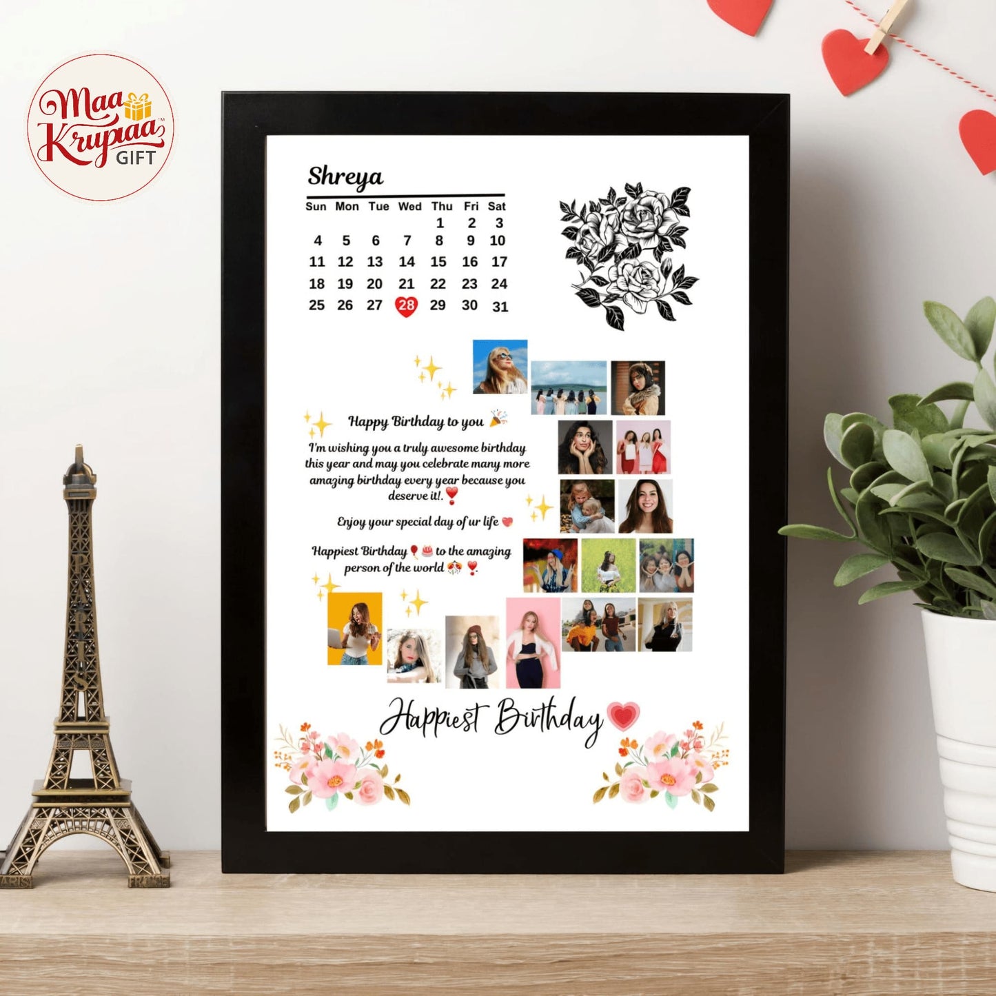 BIRTHDAY PHOTO CALENDAR FRAME P11