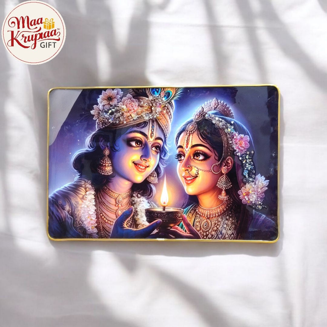 Radha Krishna photo frame W251