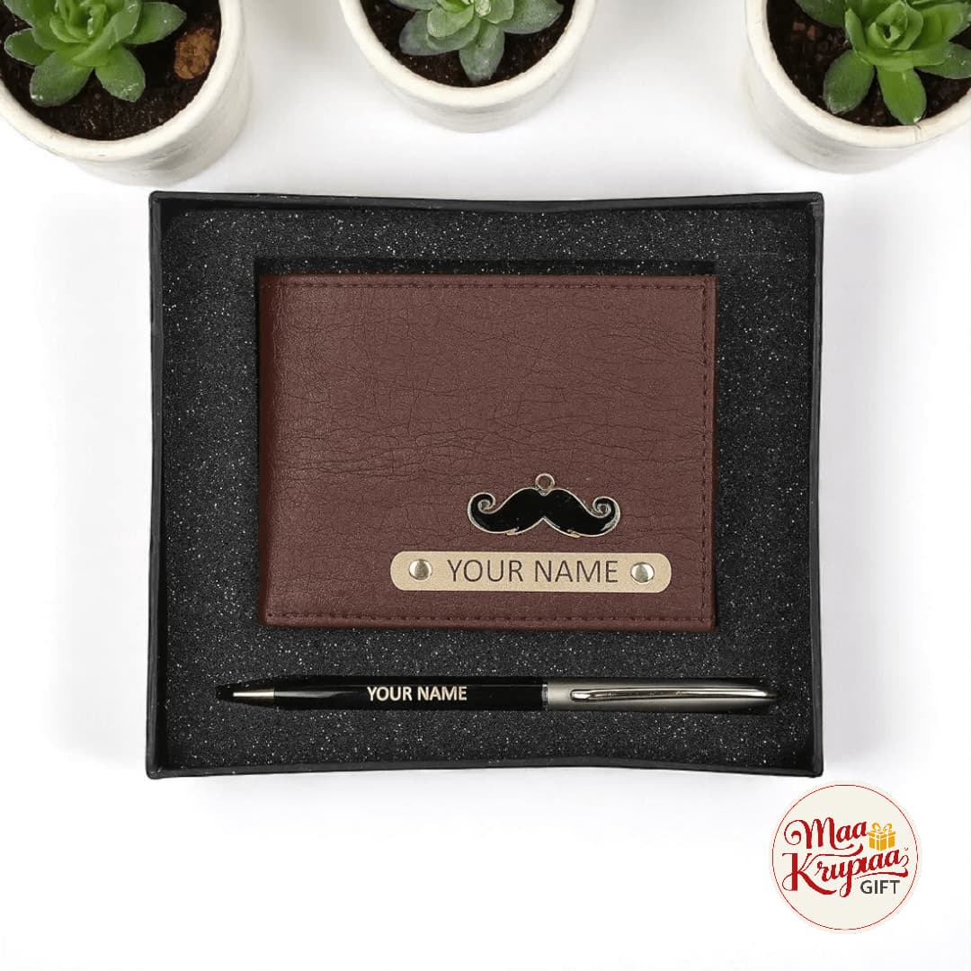 PERSONALIZED WALLET & PEN GIFT SET P7
