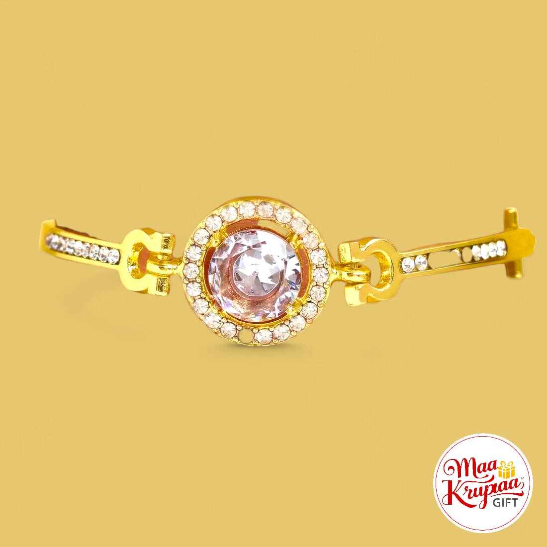 GOLD PLATED STONE STUDDED BRACELET 1441