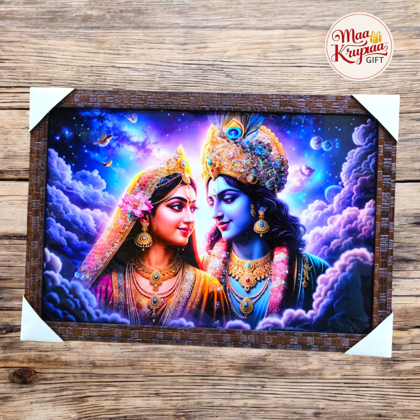 RADHA KRISHNA DIVINE LOVE WALL FRAME 1338 A13