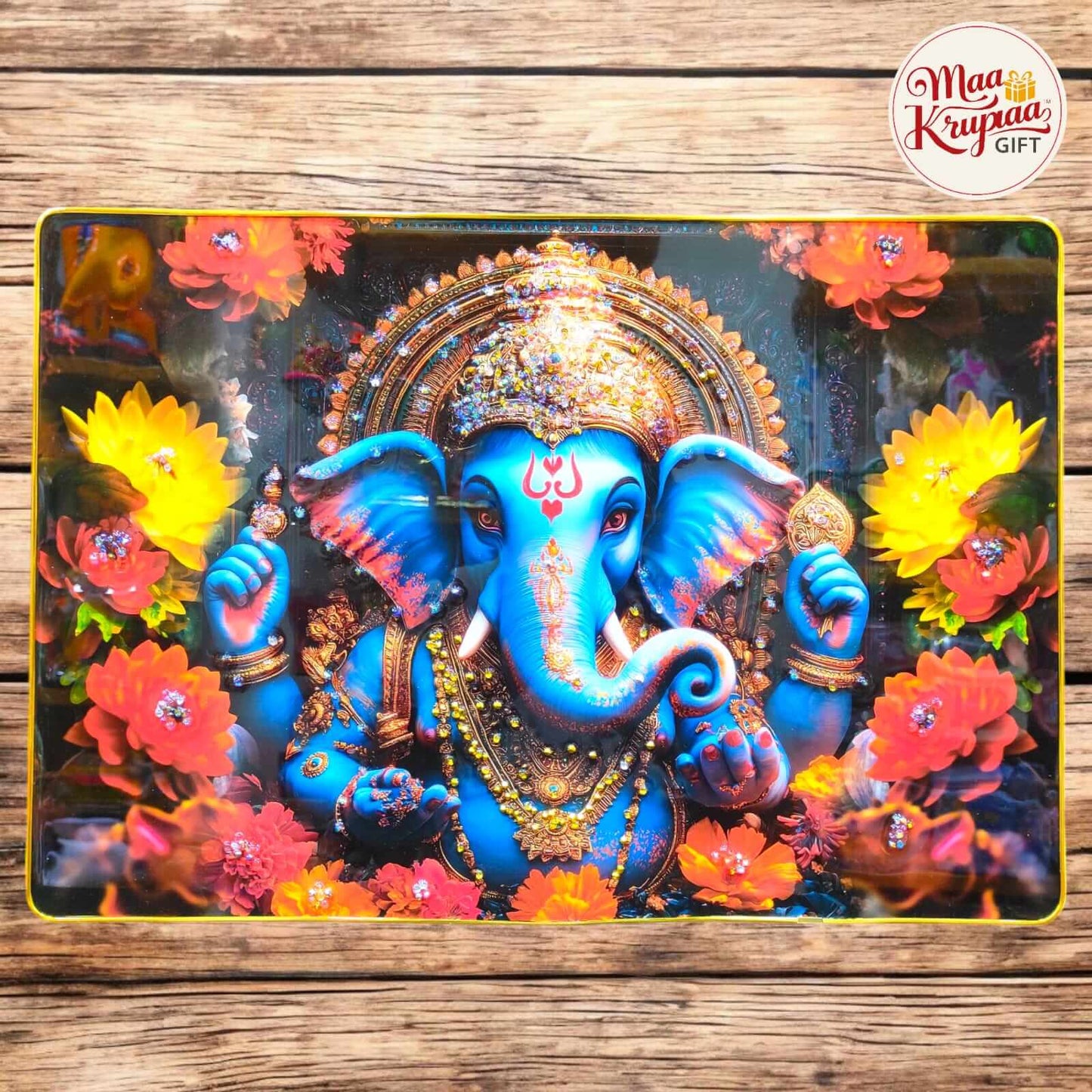 LORD GANESHA PRIMIUM HOME DECOR WALL FRAME 1034 D4