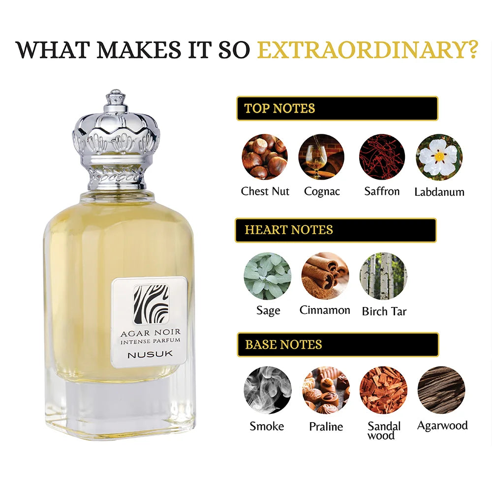 AGAR NOIR INTENSE PARFUM ( 100ML ) By NUSUK