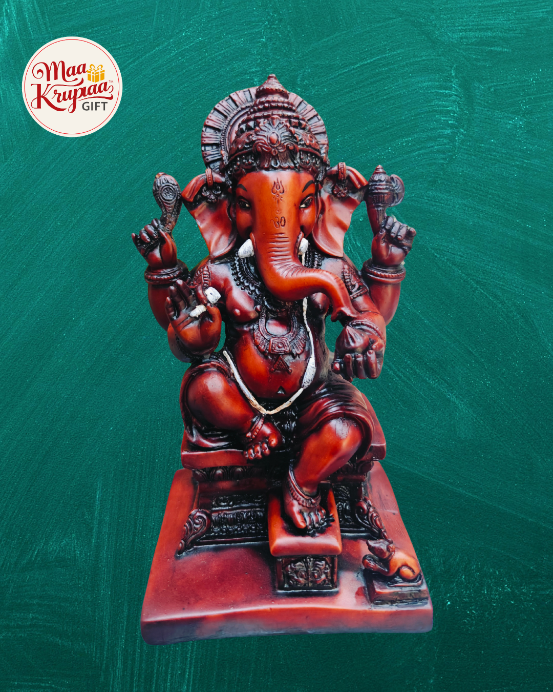 Big size Ganesh ji brown Edition showpiece Mk7056