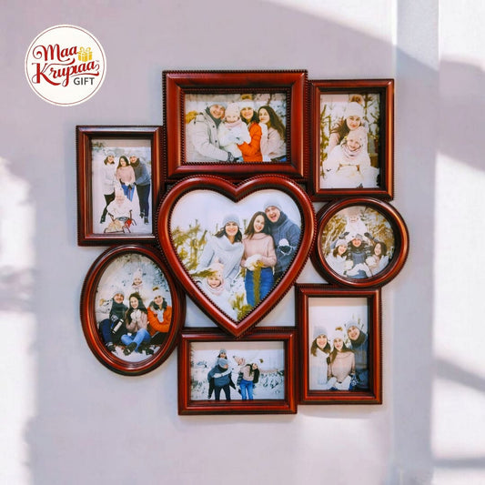 8 PHOTOS UNIQUE SHAPE COLLEGE PHOTO FRAME 01234