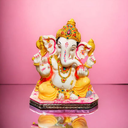 GANESH JI IN MULTICOLOUR IDOL  01300