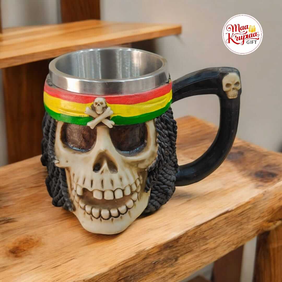 KORSAN TASARIMLI KURU KAFA 3D MUG 277