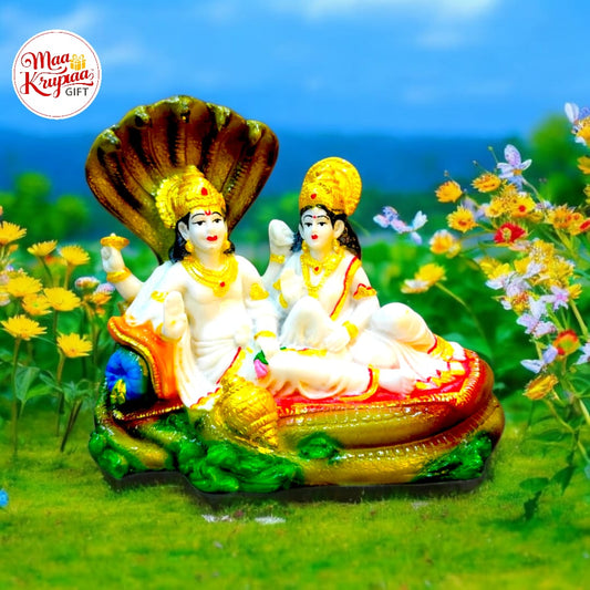 VISHNU AND LAXMI MULTI COLOUR WASHEBAL SHOWPIEC 1312