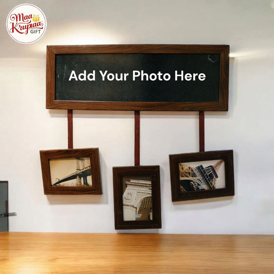 BROWN COLOUR UNIQUE 4 PHOTO FRAME 1336