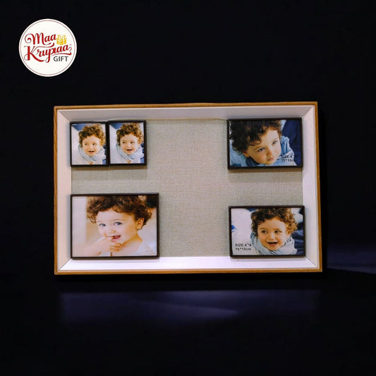 MAGNETIC WODERN PHOTO FRAME SET OF 5 PIS 1271