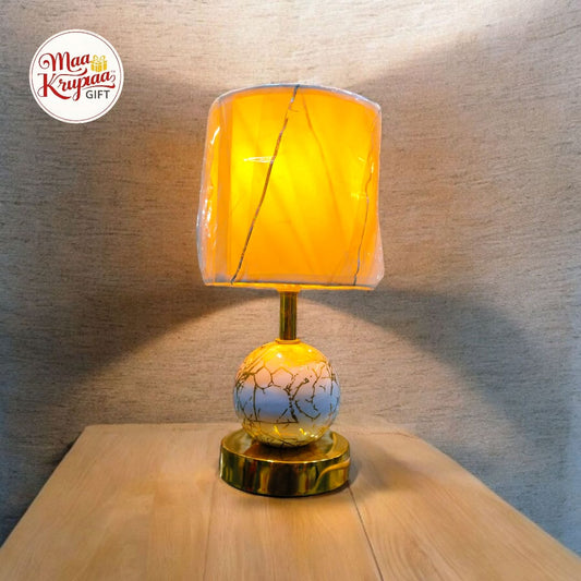 UNIQUE WHITE AND GOLDEN COLOUR NIGHT LEMP WITH 3 COLOUR LIGHT BULB 5588