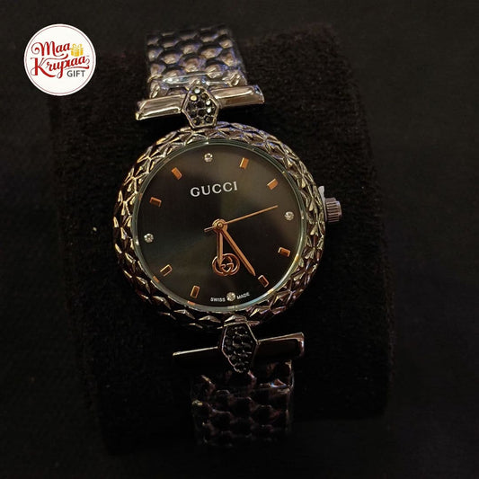 UNIQUE BLACK COLOURED GUCCI CHAIN WATCH 264