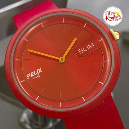 UNIQUE RED COLOUR BELT FELIX LADIES WATCH 253