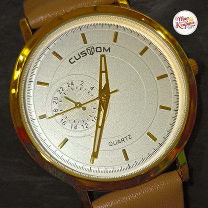 UNIQUE CUSTOM MENS LETHER WRIST WATCH 259