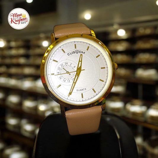 UNIQUE CUSTOM MENS LETHER WRIST WATCH 259