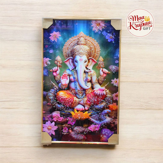 BIG SIZE DIVINE GANESH JI WALL FRAME 532