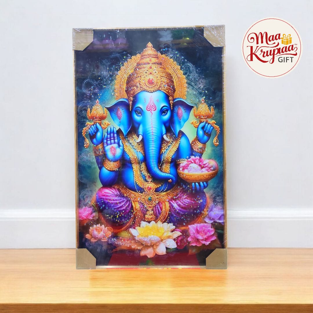 BIG SIZE DIVINE GANESH JI WALL FRAME 532