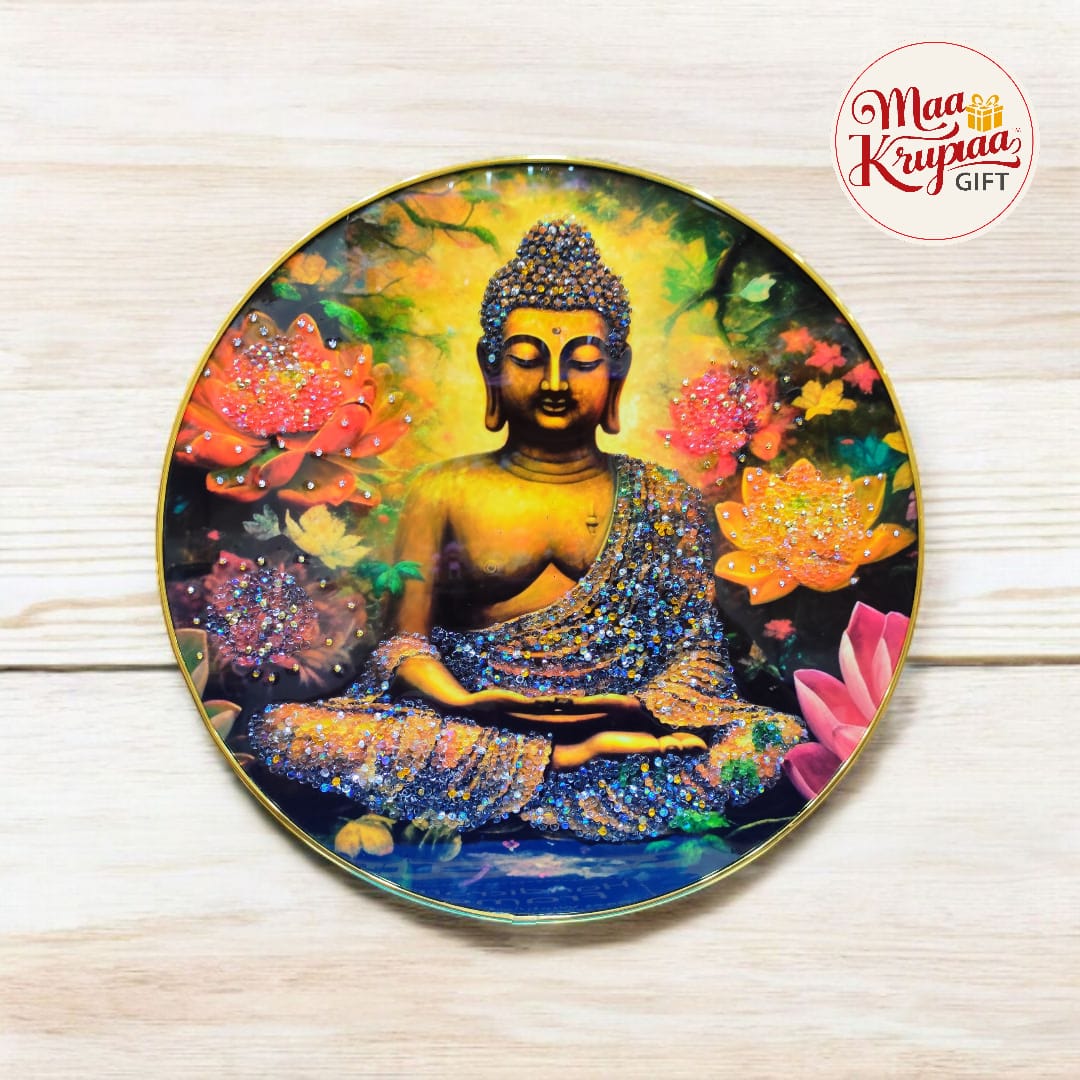 UNIQUE LORD BUDDHA MEDITATING WALL DECOR FRAME 0001 B1