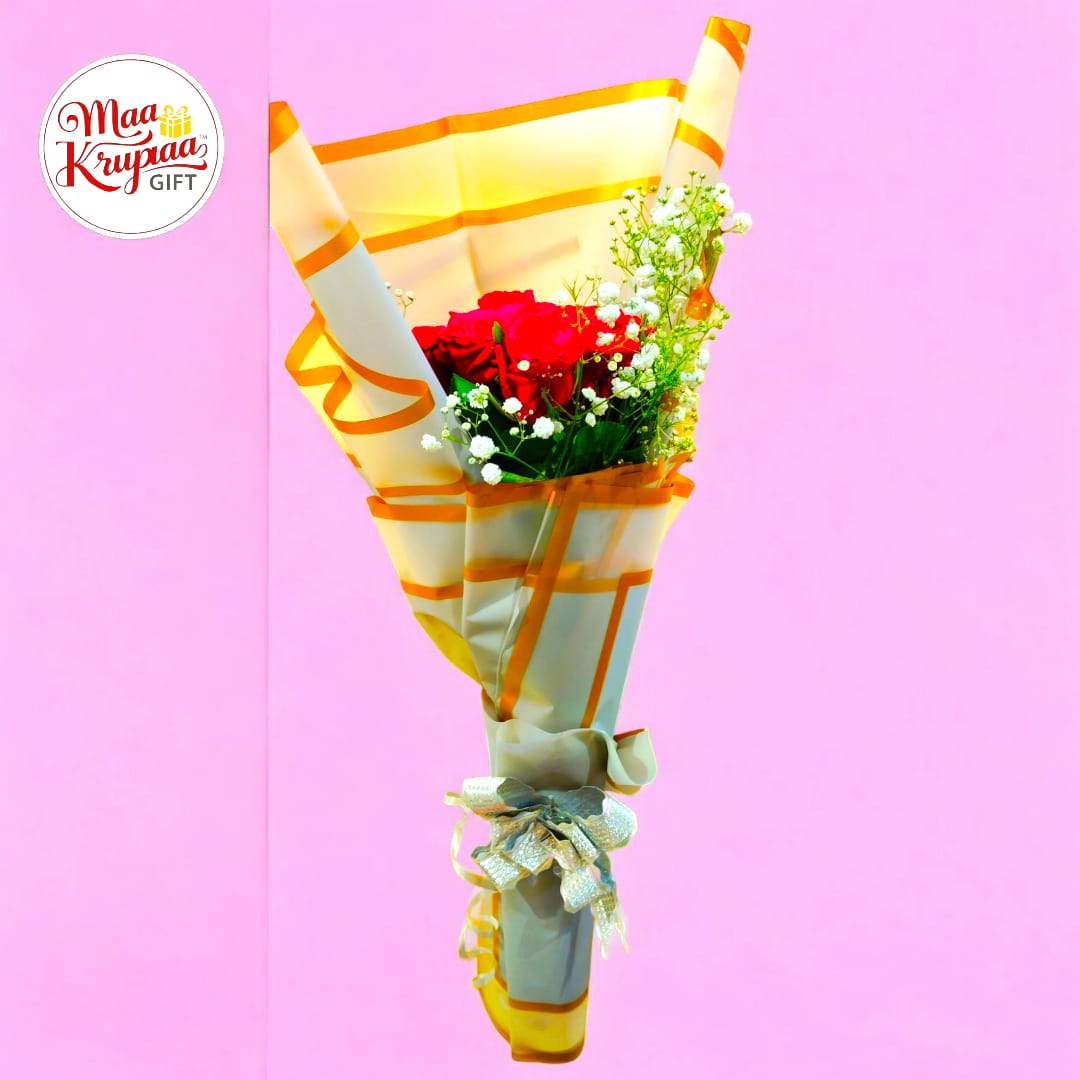 UNIQUE LOVE RED ROSE BOUQUET