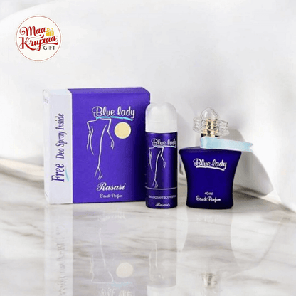 BLUE LADY PERFUME + BODY SPREY IN ONE BY RASASI 1356
