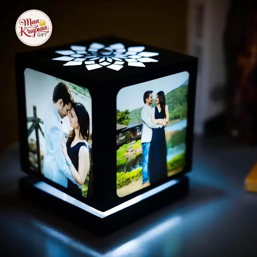 Personalized Big Rotating Photo Lamp